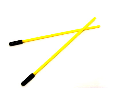 Mini Antenna Tube -Yellow (135mm x 4mm, 2 pcs) - Click Image to Close