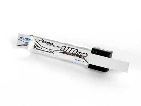 Li-po 3.7v, 190 mAh 30C (Single Rib for NineEagles Micro) - Click Image to Close