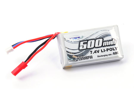 Li-po Battery 7.4v, 500 mAh 60C (Blade 130X) - Click Image to Close