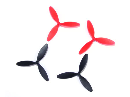 Tri-Blade Propeller (Normal x 2, Reverse x 2)- Nano QX 3D - Click Image to Close