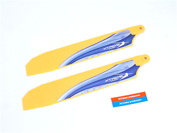 Fiber Main Blade 135mm - Yellow (for 4G6, V120D02, V120D03) - Click Image to Close