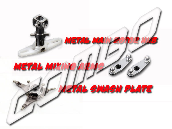 Metal Rotor Head Combo Set (Solo Pro 270) - Click Image to Close