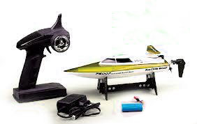 FT007 High Speed Mini Racing Boat 2.4Ghz - RTR (Yellow Color) - Click Image to Close
