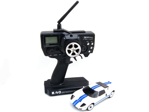 2.4G IWAVER 02 RTR SET (FordGT White) with Digital Radio - Click Image to Close