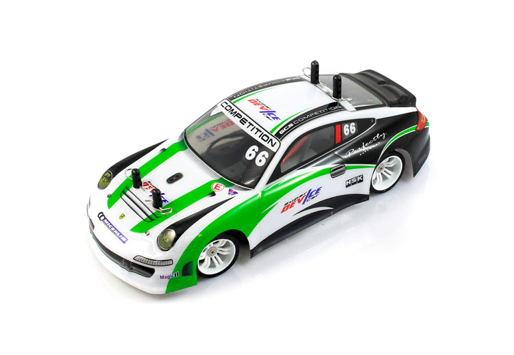 Mini-Q 1:28 2.4G 4WD RTR (Carbon Chassis) Green - Click Image to Close