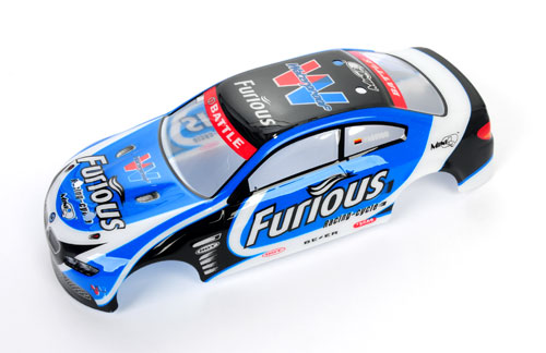 BMW 102mm Printed Shell - Blue - Click Image to Close