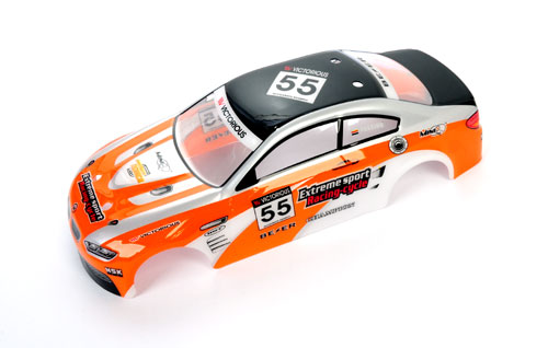 BMW 102mm Printed Shell - Orange - Click Image to Close