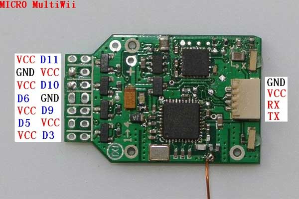 MICRO MWC Flight control board V1.1 for drving brushed motor - Click Image to Close