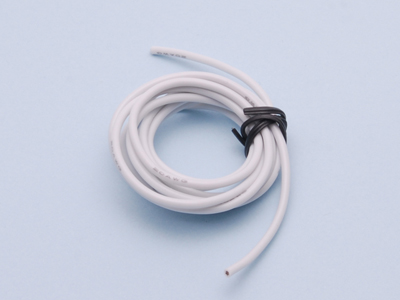 1.8mm wire (White, 1 meter) - Click Image to Close