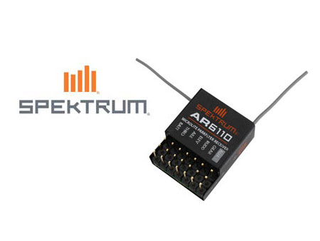 Spektrum AR6110 DSM2 MicroLite 6-Channel Receiver - Click Image to Close