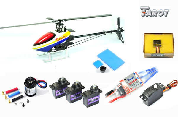 Tarot 450 Pro CF Super Combo Kit - Click Image to Close