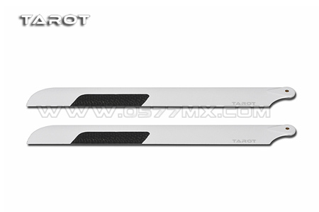 Tarot 250 Carbon Fiber Main Blade- White - Click Image to Close