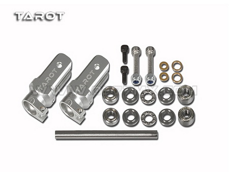 Tarot 450 DFC parts TL48013-01 Main Rotor Grip Frame Set Silver - Click Image to Close