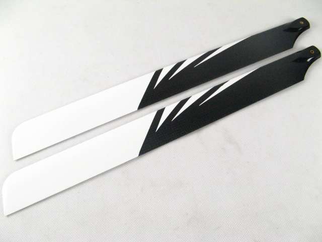 Tarot 500 430 Carbo Fibre Main Blade (White) - Click Image to Close