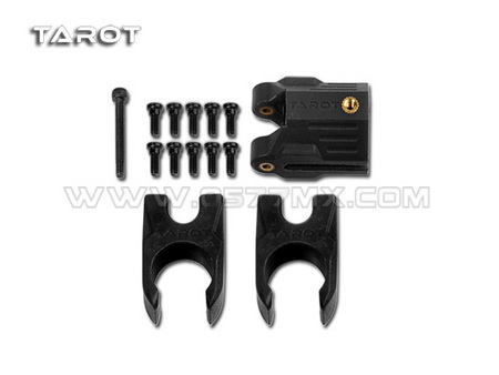 Tarot 16MM new carbon tube folding positioning seat group / blac - Click Image to Close