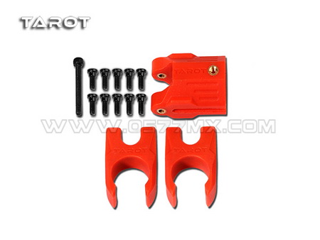 Tarot 16MM new carbon tube folding positioning seat group / red - Click Image to Close