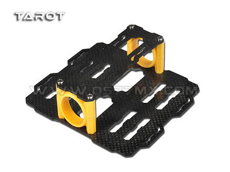 Tarot 25MM Carbon Fiber Dual Battery Mount Set - Click Image to Close