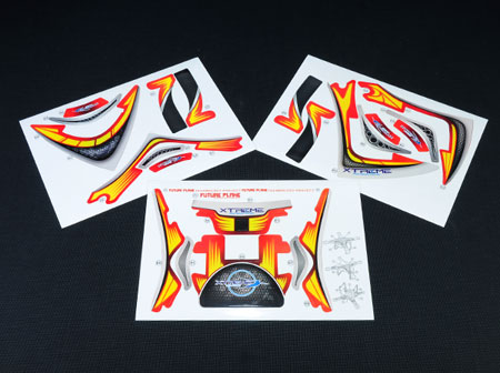 Pre-Cut Body Sticker Set (Red) - Phantom 2