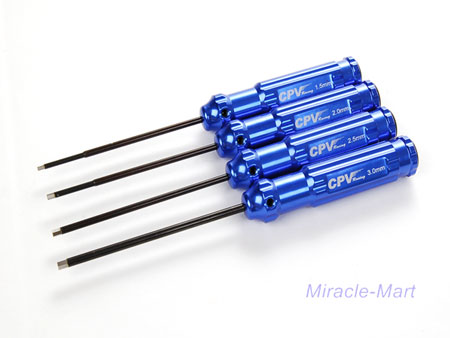 Blue color Hexagon Wrench Set (1.5mm, 2.0mm, 2.5mm, 3.0mm)