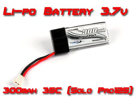 Li-po Battery 3.7v, 300 mah 35C (Solo Pro125)