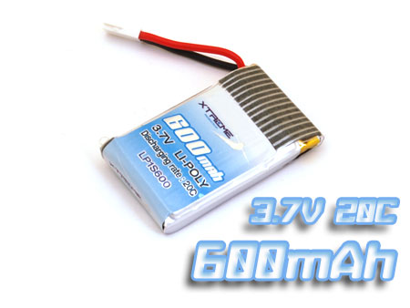 Li-po Battery 3.7v, 600 mah 20C