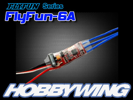 FlyFun -6A Programmable Brushless ESC + connectors