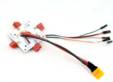 Power Distribution Board for APM PX4 & Paparazzi Board Dean plug