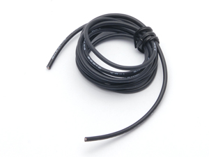 1.8mm wire (Black, 1 meter)
