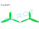 Tarot 5x4.5 + 5x4.5R Three Blade Propeller (ABS) CW&CCW / green - Click Image to Close